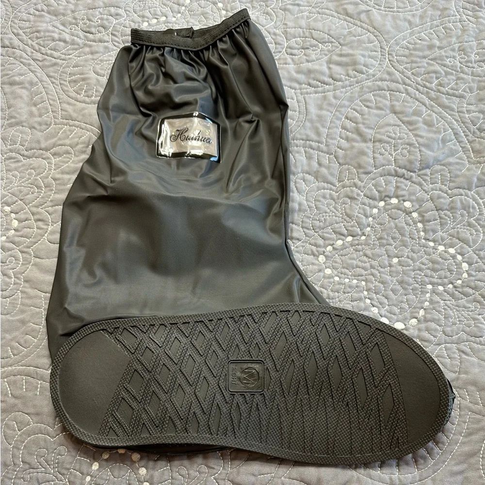 Unisex Adult Black Rain Shoe Cover NWT Size Medium